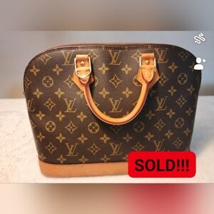 SOLD!!! Louis Vuitton Alma pm With Strap